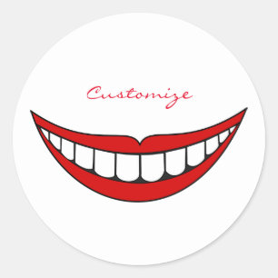 Adesivo Redondo Grande Sorriso Thunder_Cove