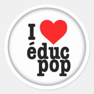 Adesivo Redondo Grandes Etiquetas/Stickers I bobinam educ POP