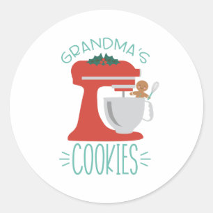 Adesivo Redondo Grandmas Cookies