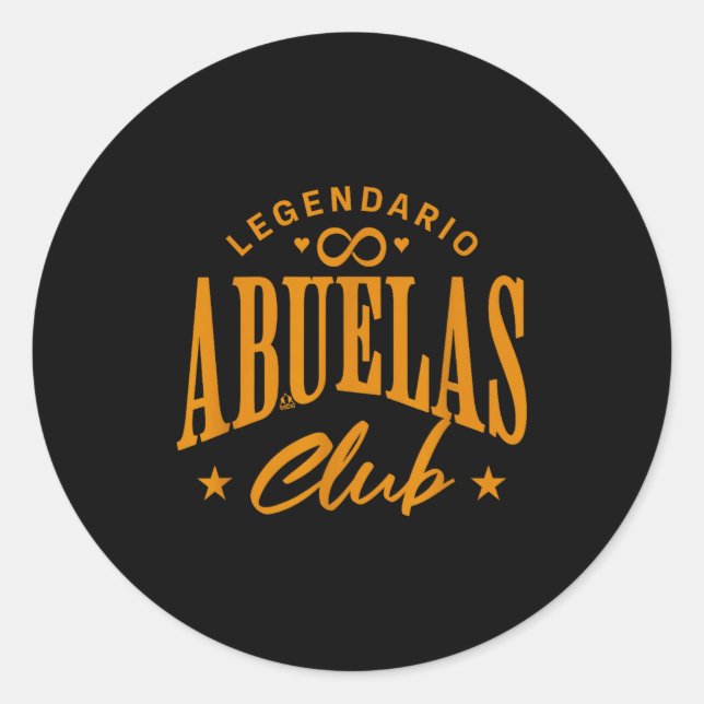 Adesivo Redondo Grandmothers' Pride - Club Legendario De Los Abuel (Frente)