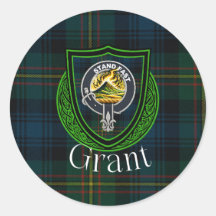 Grant Scottish Clan Tartan & Crest