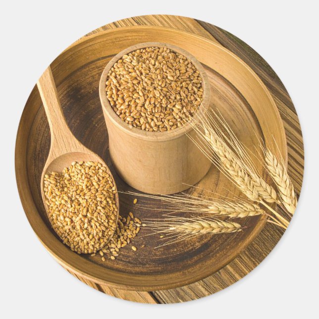 Adesivo Redondo Grão (Frente)