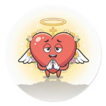 Grateful Heart Cross Sticker