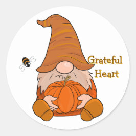 Adesivo Redondo Grateful Heart Gnome Sticker