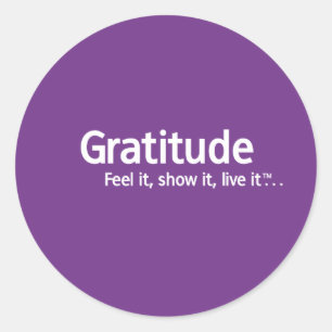 Adesivo Redondo Gratitude - pensamento Shapers™