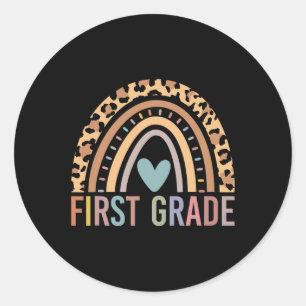 Adesivo Redondo Grau Rainbow Girls Boys Equipe de Professores 1rua