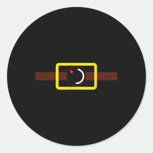 Adesivo Redondo Gravação de vídeo secreto Engraçado Câmera Engraça
