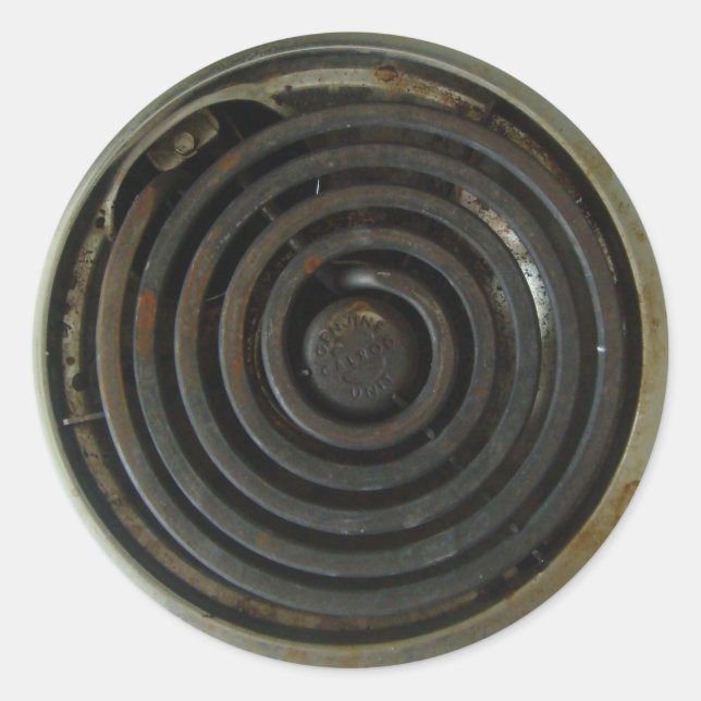 Adesivo Redondo Gravador de Estoque Elétrico (Frente)