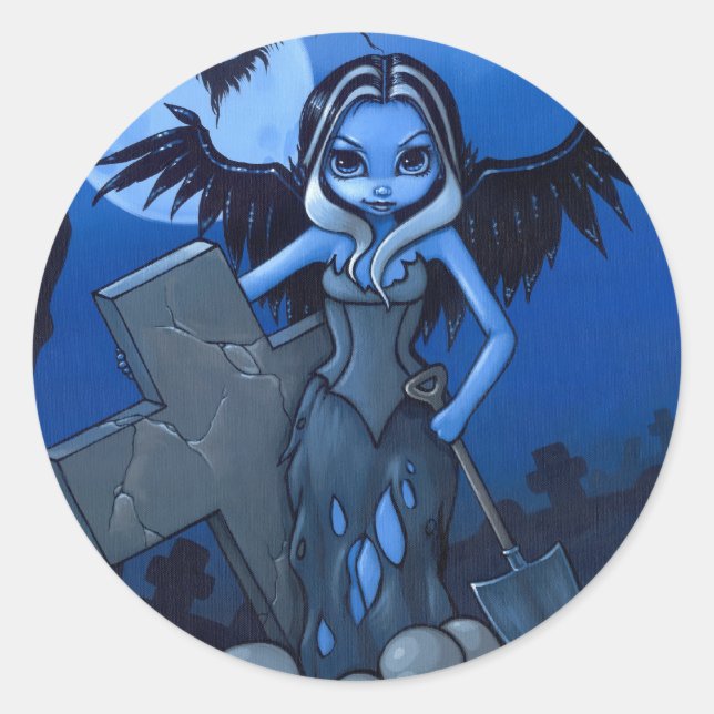 Adesivo Redondo "Gravadora" Sticker (Frente)