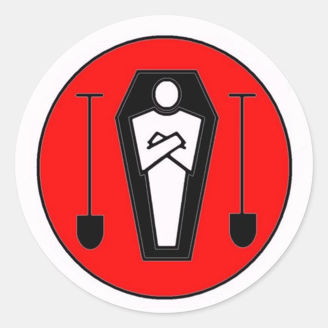 Adesivo Redondo Grave Diggers Union 13 (Frente)