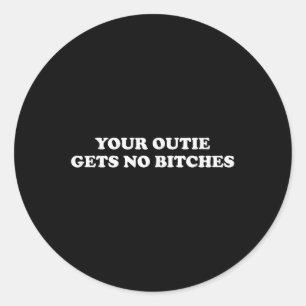 Adesivo Redondo Grave Memória Engraçada Sua Vontade Não Recebe Es 