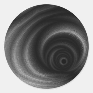 Adesivo Redondo Gravidade Negra