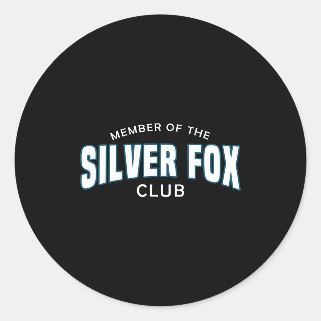 Adesivo Redondo Gray Hair Don't Care G Headedness Men Fox  (Frente)