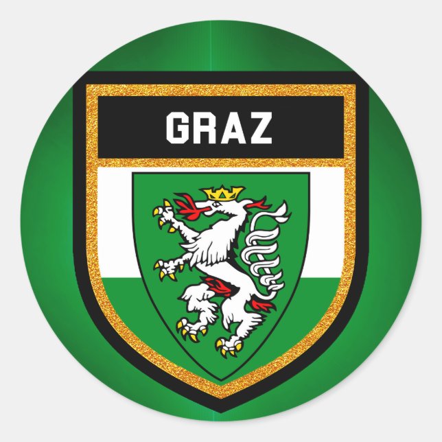 Adesivo Redondo Graz Flag (Frente)