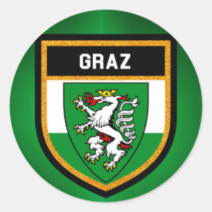 Adesivo Redondo Graz Flag