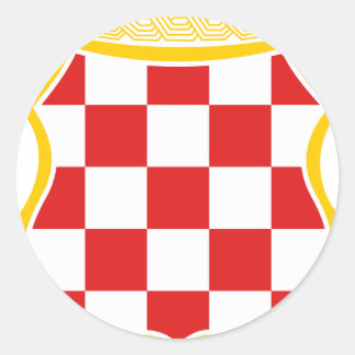 Adesivo Redondo Grb Herceg-Bosne