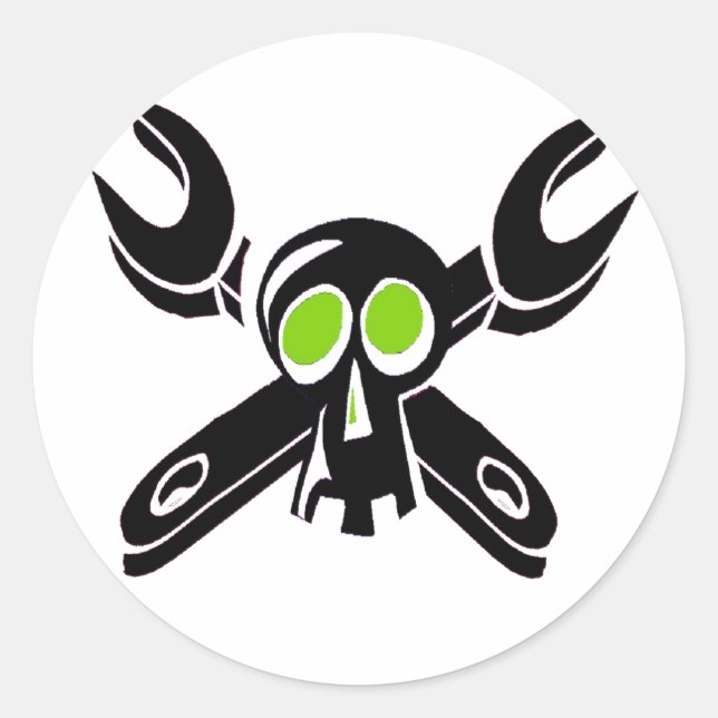 Adesivo Redondo Grease Monkey Boy (Frente)