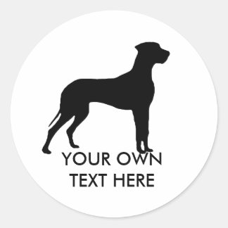 Adesivo Redondo Great Dane