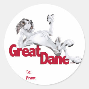 Adesivo Redondo Great dane reps o Harlequin UC