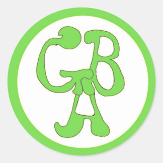 Adesivo Redondo Green Bus Adventures - GBA - Green Sticker