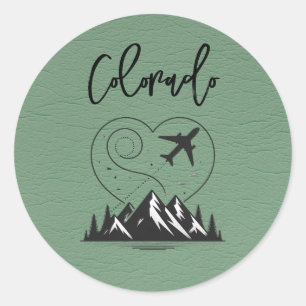 Adesivo Redondo Green Colorado Passport
