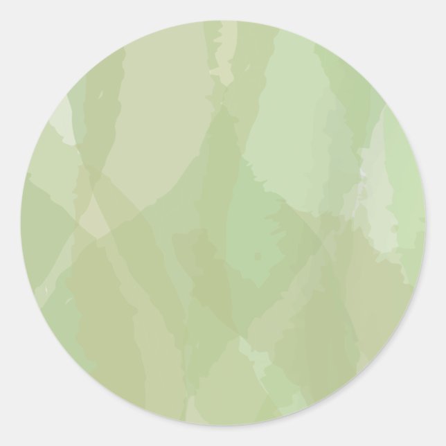 Adesivo Redondo Green, cool, trendy watercolor abstract pattern (Frente)