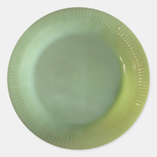 Adesivo Redondo Green Jadeite Plate