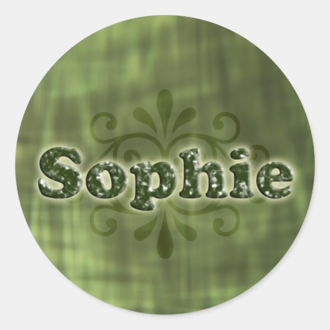Adesivo Redondo Green Sophie (Frente)