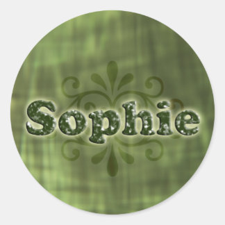 Adesivo Redondo Green Sophie