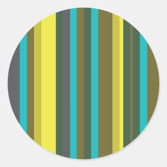 Adesivo Redondo Green_stripes