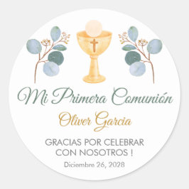 Adesivo Redondo Greenerase sai em língua espanhola