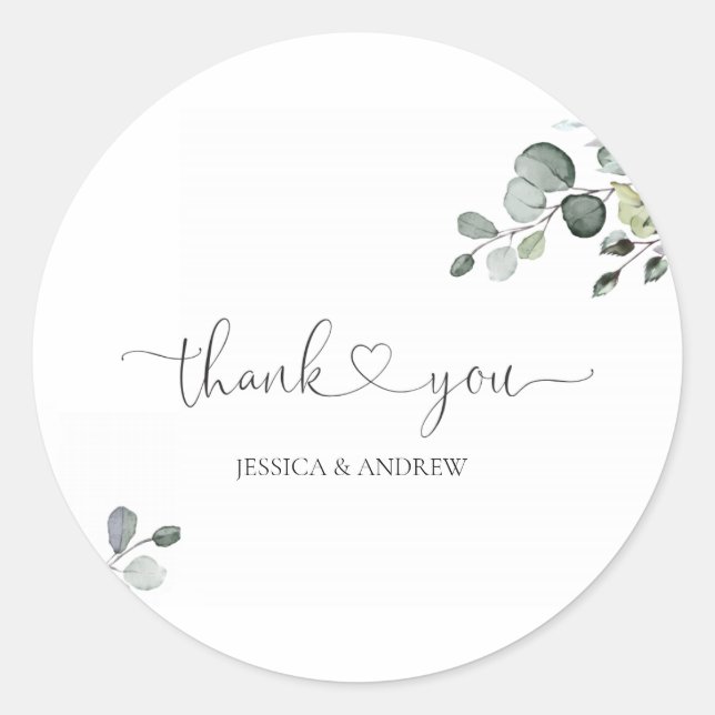 Adesivo Redondo Greenery (Frente)