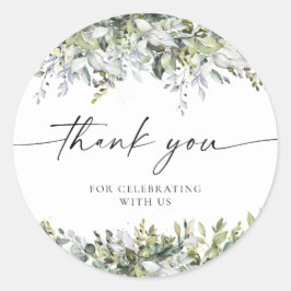 Adesivo Redondo Greenery Herbal Chá de panela Clássico Ronda