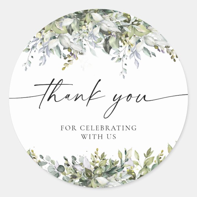 Adesivo Redondo Greenery Herbal Chá de panela Clássico Ronda (Frente)