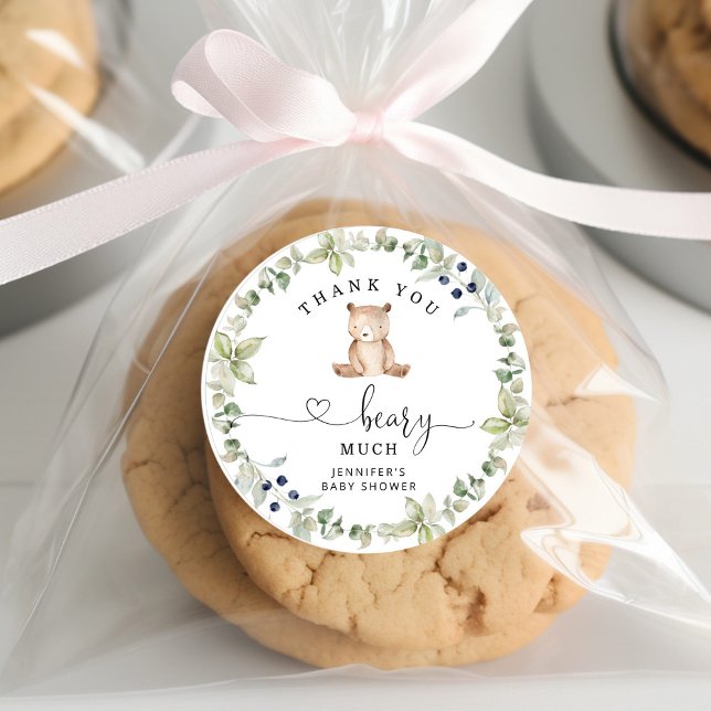 Adesivo Redondo Greenery, muito obrigado. (Criador carregado)