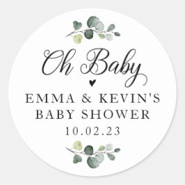 Adesivo Redondo Greenery Oh Baby Stickers