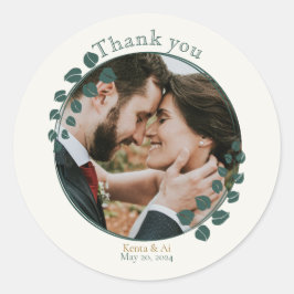 Adesivo Redondo Greenery Sticker