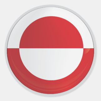 Adesivo Redondo Greenland Round Icon X4