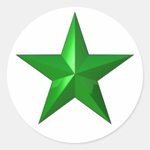 Adesivo Redondo GreenStarButton