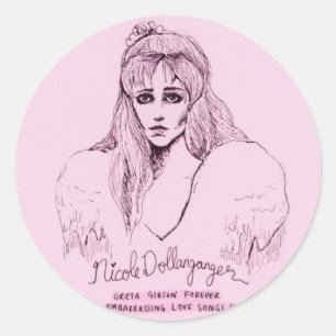 Adesivo Redondo Greta Gibson Forever Stickers