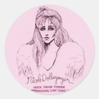 Adesivo Redondo Greta Gibson Forever Stickers