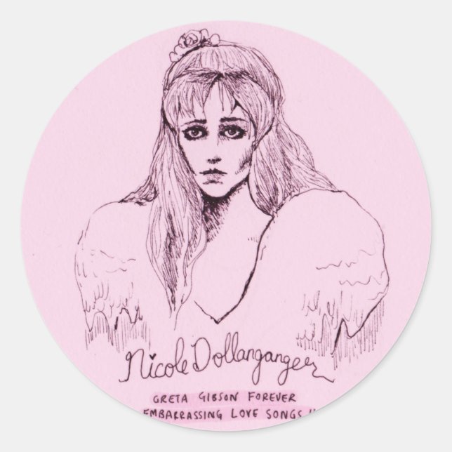 Adesivo Redondo Greta Gibson Forever Stickers (Frente)