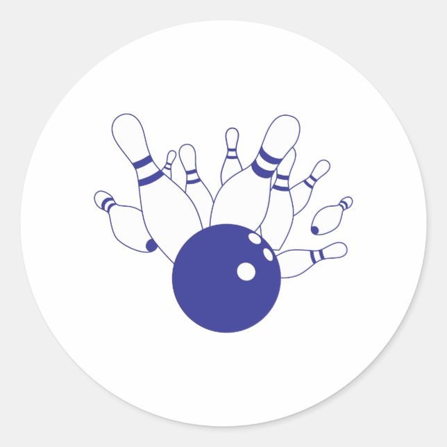 Adesivo Redondo Greve de boliches (Frente)