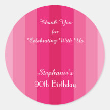 Greve Rosa Obrigado Festa de aniversário Personali