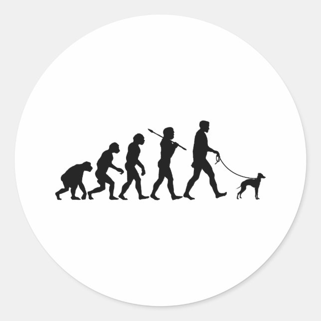 Adesivo Redondo Greyhound Italiano (Frente)