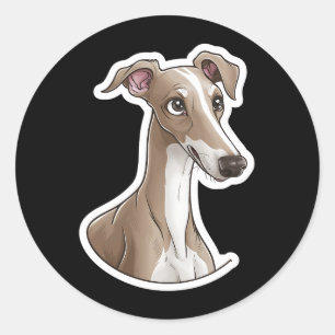 Adesivo Redondo Greyhound Italiano