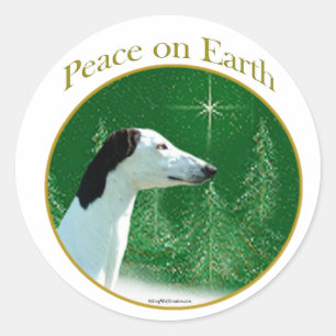 Adesivo Redondo Greyhound Peace
