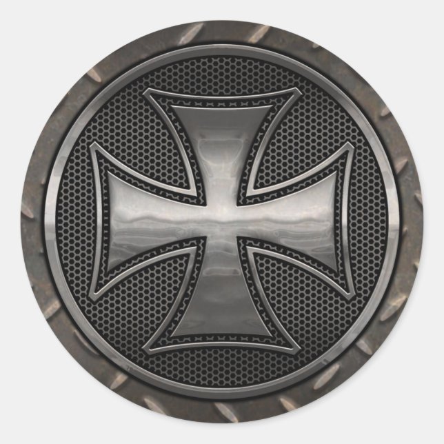 Adesivo Redondo Gridiron maltês (Frente)