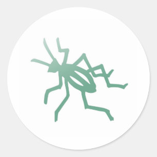 Adesivo Redondo Grilo verde de Poetica