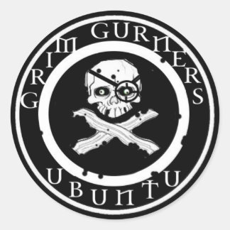 Adesivo Redondo Grim Gurner Sticker